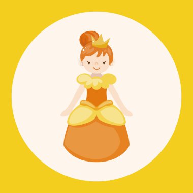 Royal Tema Prenses öğeleri simge öğesi