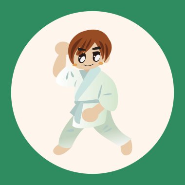 Taekwondo Tema öğeleri vektör, eps simgesi öğesi