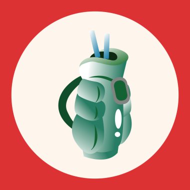 Golf ekipman Tema öğeleri simge öğesi