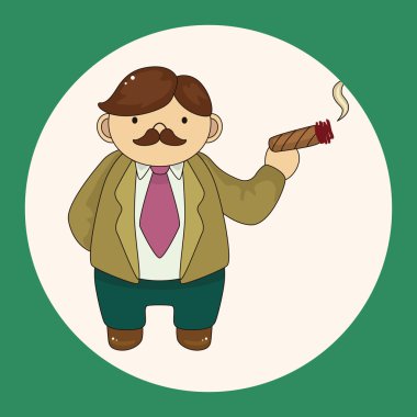 Patron Tema öğeleri simge öğesi