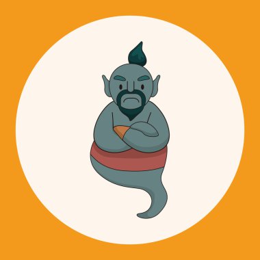 Aladdin cin Tema öğeleri simge öğesi