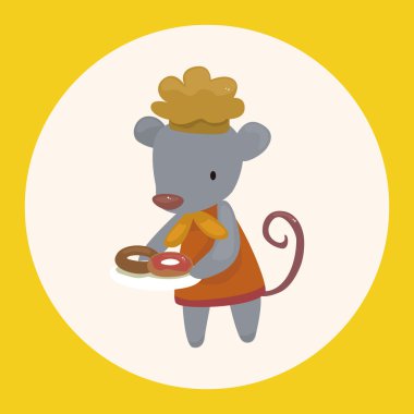 hayvan fare Şef çizgi film Tema öğeleri simge öğesi