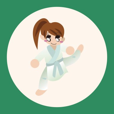 Taekwondo Tema öğeleri vektör, eps simgesi öğesi