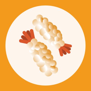 Japon yemekleri karides Tema öğeleri simge öğesi