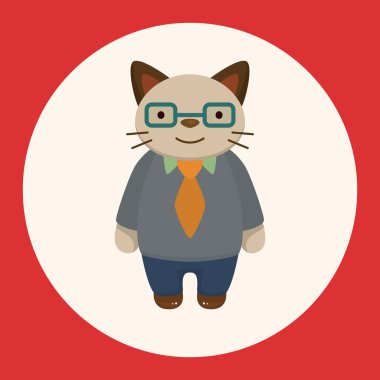 kedi çizgi film Tema öğeleri simge öğesi