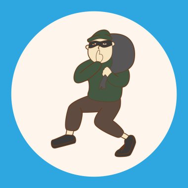 hırsız Tema öğeleri simge öğesi