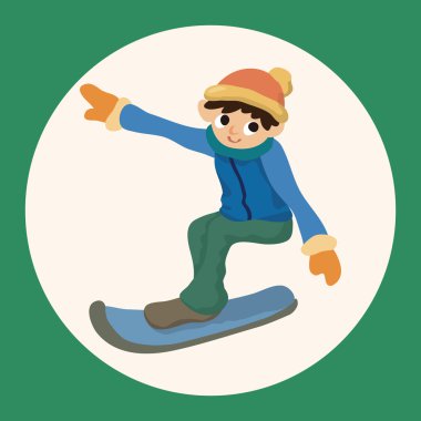 Kayakçı Tema öğeleri simge öğesi