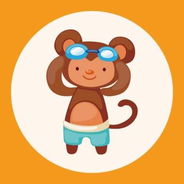 hayvan yaz çizgi film Tema öğeleri simge öğesi