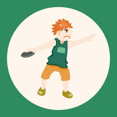 Atletizm sporcular Tema öğeleri vektör, eps simgesi öğesi