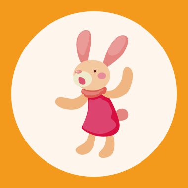 tavşan Tema eleman vektör, eps simgesi öğesi