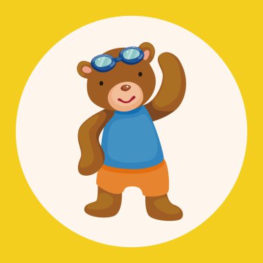 Spor çizgi film Tema öğeleri simge öğesi yapıyor hayvan