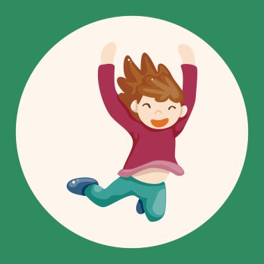 kişi tema öğeleri simge öğesi atlama