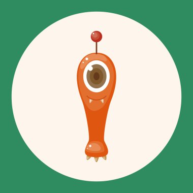 canavar karikatür Tema öğeleri vektör, eps simgesi öğesi