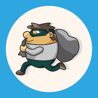 hırsız Tema öğeleri simge öğesi