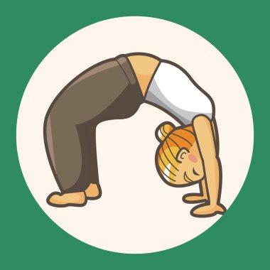 Yoga Tema öğeleri simge öğesi