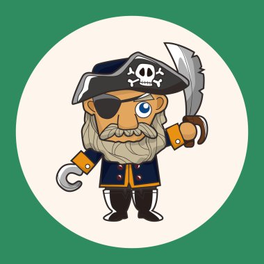 korsan Tema öğeleri simge öğesi