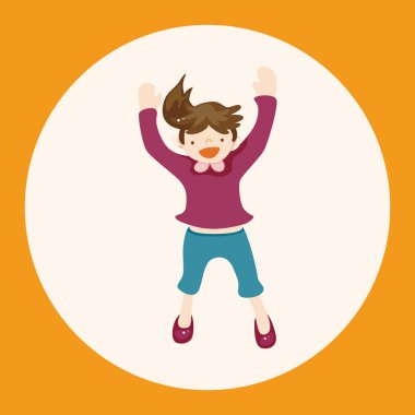 kişi tema öğeleri simge öğesi atlama