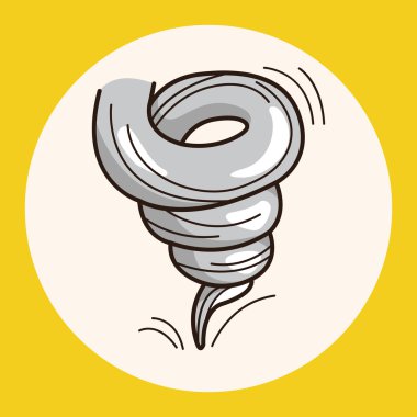 Hava kasırga Tema öğeleri simge öğesi