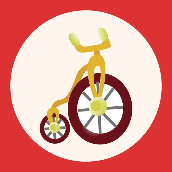 Транспортні елементи теми велосипеда вектор, зберігає елемент піктограми — стоковий вектор
