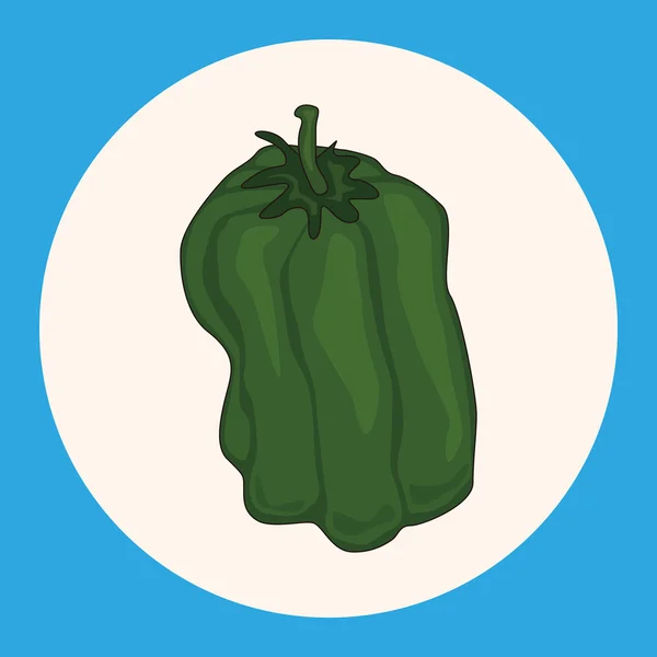 Zöldségek és gyümölcsök téma elemek ikon elem — Stock Vector