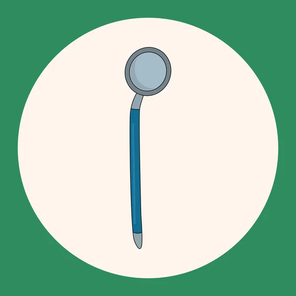 Dentista ferramentas elementos tema elemento ícone — Vetor de Stock