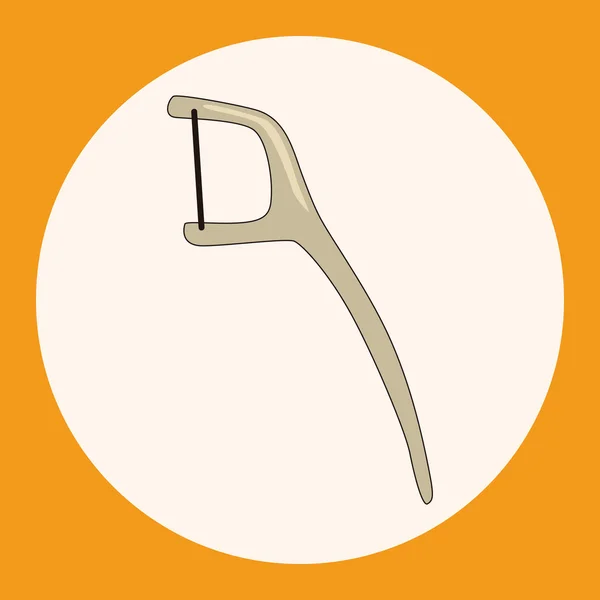 Tandläkare verktyg tema element ikonen element — Stock vektor