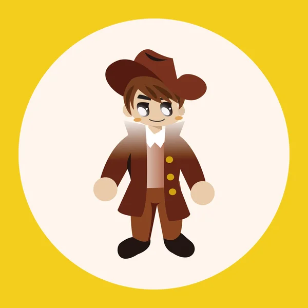 Éléments thème cowboy vecteur, eps élément icône — Image vectorielle
