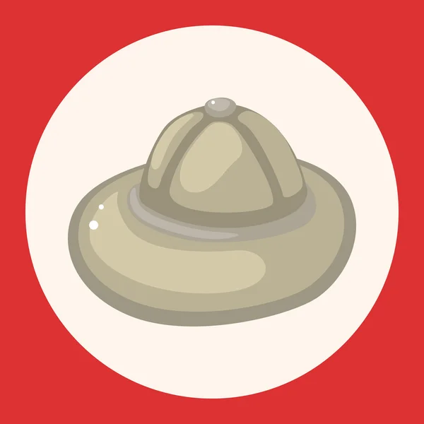 旅行装置帽子テーマ要素アイコン要素 — ストックベクタ