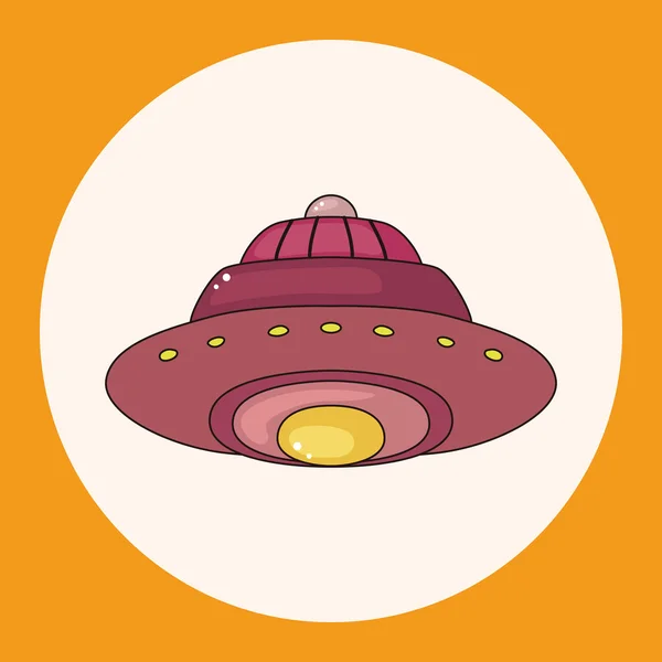 Ufo Theme Elemente Symbol-Element — Stockvektor