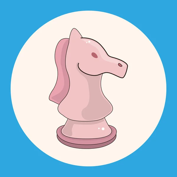 Šachové téma prvky ikonu prvek — Stockový vektor