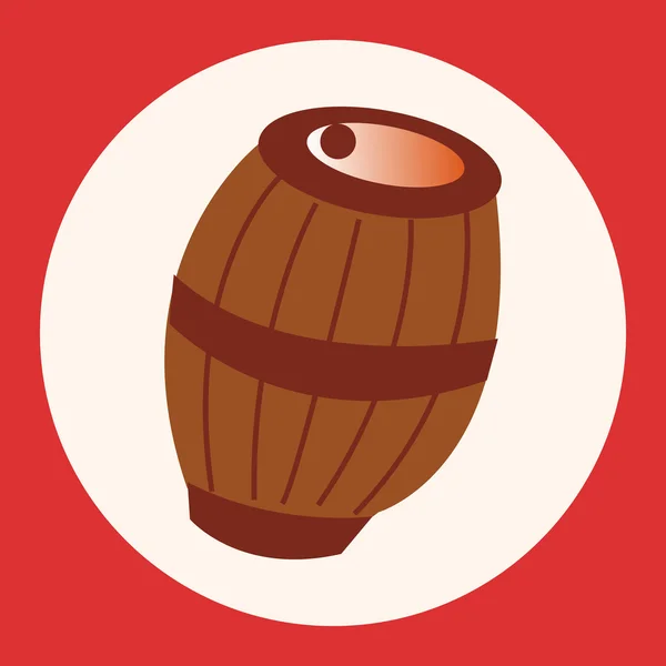Pirate casks theme elements icon element — Stock Vector