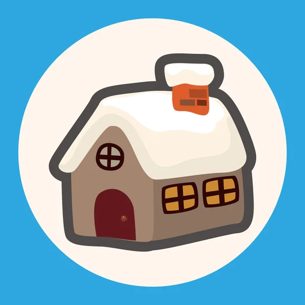 Perníkové dům téma prvky ikonu prvek — Stockový vektor