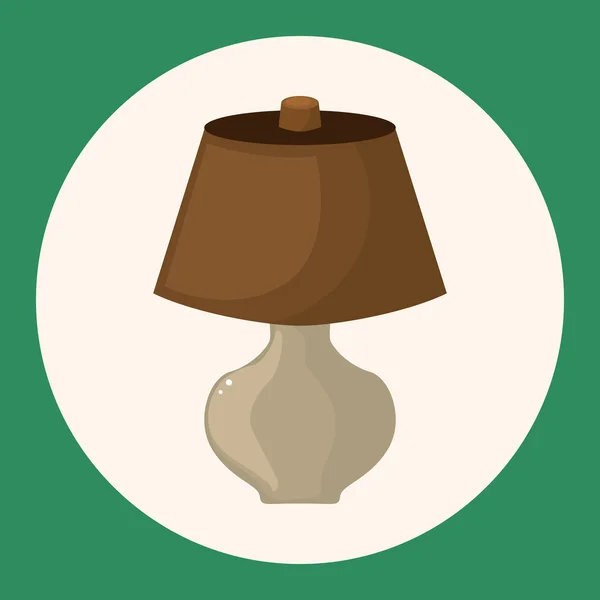 Home appliances theme lamp elements icon element — Stock Vector
