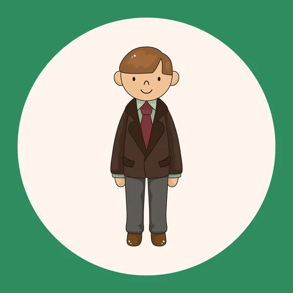 Jongen man cartoon thema elementen vector, EPS-pictogram element — Stockvector