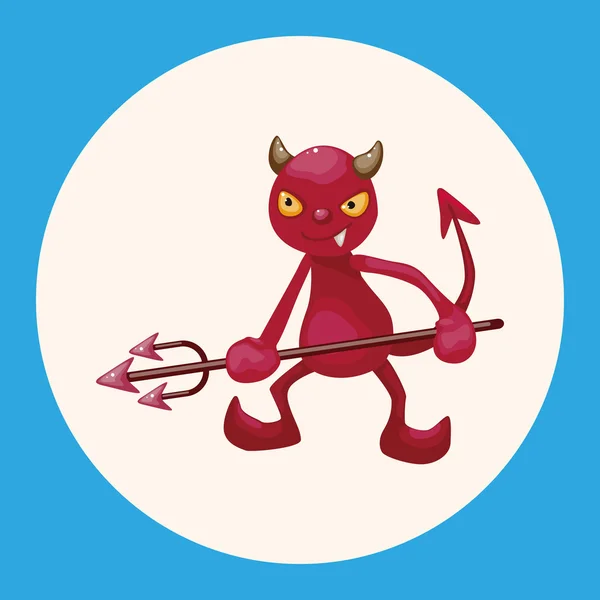 Devil theme elements  icon element — Stock Vector
