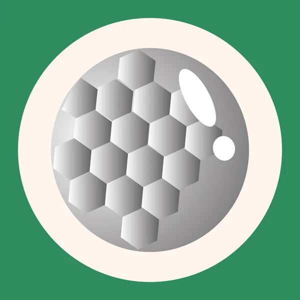 Equipo de golf elementos temáticos icono elemento — Vector de stock