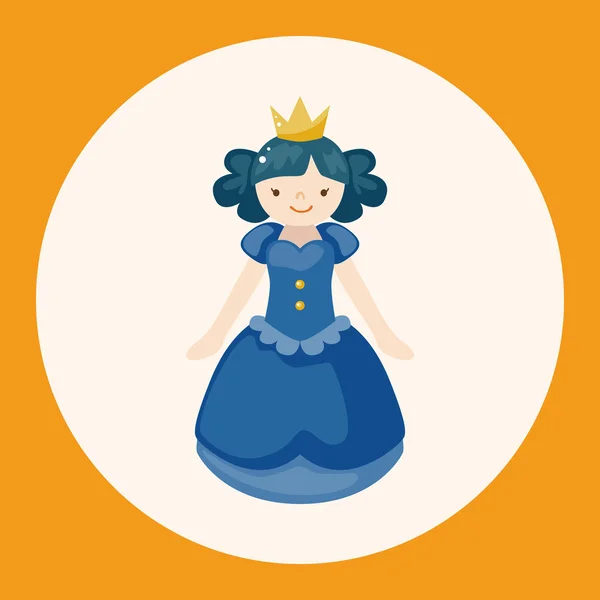 Royal theme princess elements icon element — Stock Vector