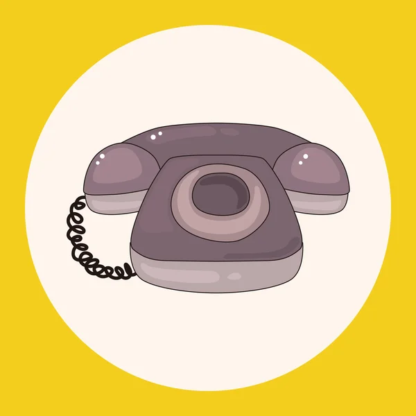 電話テーマ要素アイコン要素 — ストックベクタ
