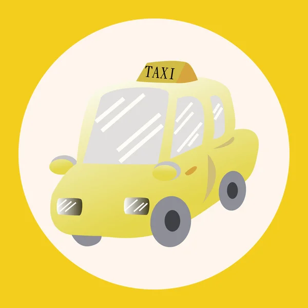 Transportation car taxi theme elements vector,eps icon element — Stock Vector