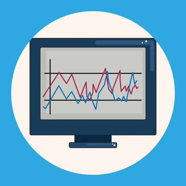 Finanzdiagramme Themenelemente Symbol-Element — Stockvektor