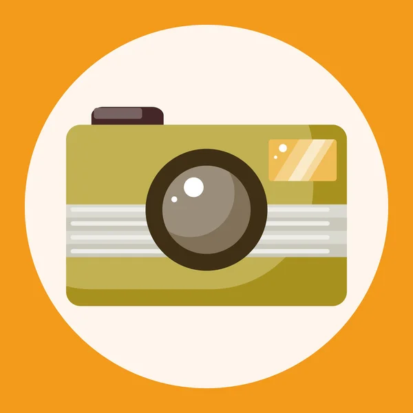 Travel equipment camera theme elements icon element — Stock Vector