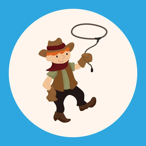 Cowboy-Theme-Elemente Vektor, eps-Symbol-Element — Stockvektor