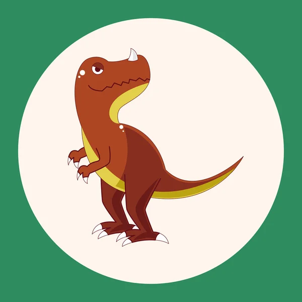 Dinosaur theme elements icon element — Stock Vector