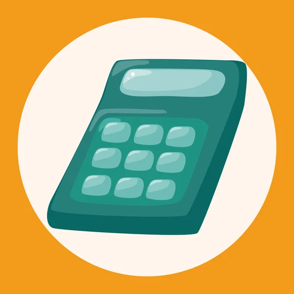 Elemento de ícone de elementos de tema calculadora — Vetor de Stock
