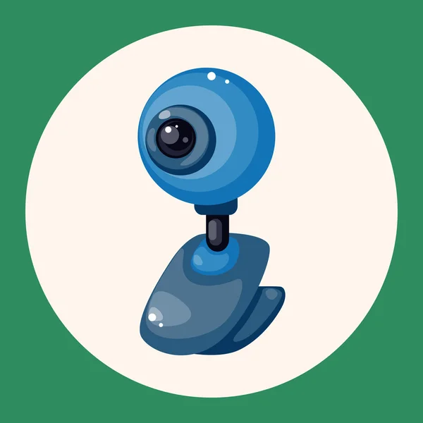 Webcam-Theme Elemente Symbol-Element — Stockvektor