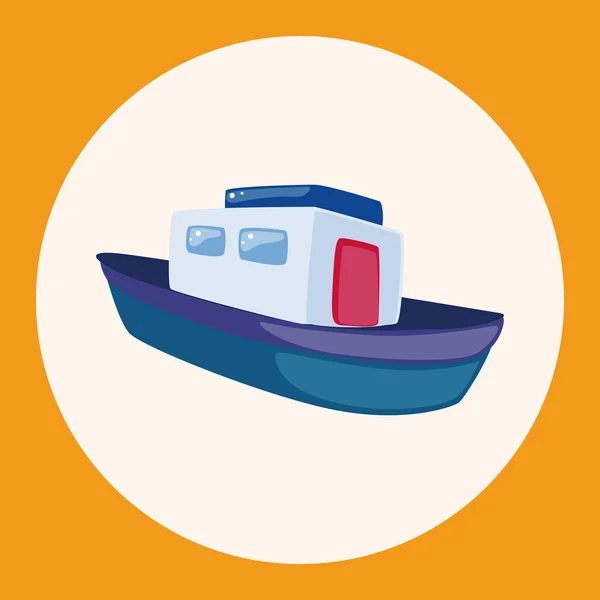 Transport Boot Thema Elemente Symbol-Element — Stockvektor