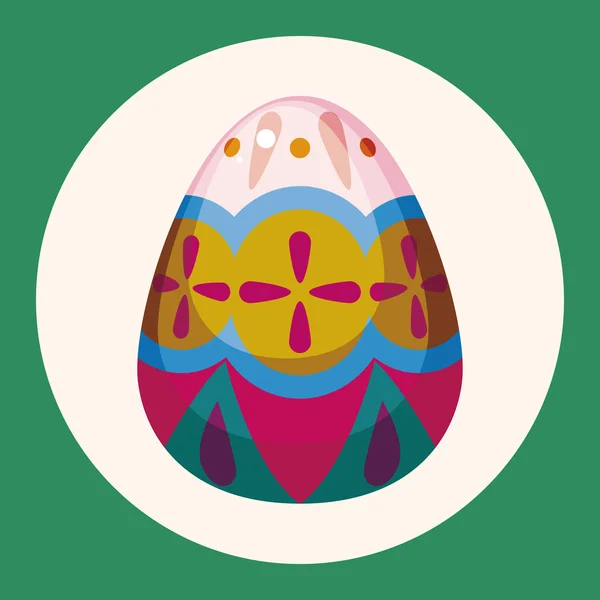 Elementos de tema huevo de Pascua elemento icono — Vector de stock
