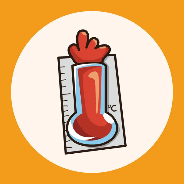 Thermometer thema elementen pictogram element — Stockvector