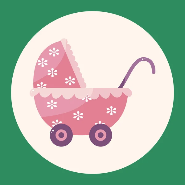 Baby carriages theme elements icon element — Stock Vector