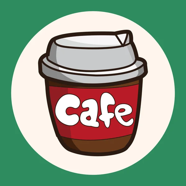 Elementos de café tema elemento icono — Vector de stock